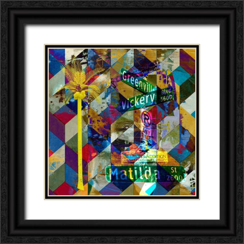 Greenville and Matilda - Dallas Black Ornate Wood Framed Art Print with Double Matting by Jasper, Sisa