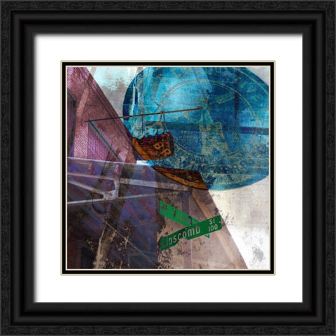 Vickery Bars - Ft. Worth Black Ornate Wood Framed Art Print with Double Matting by Jasper, Sisa