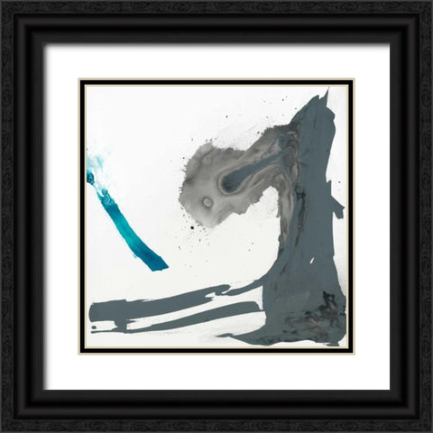 Minimal I Black Ornate Wood Framed Art Print with Double Matting by Jasper, Sisa