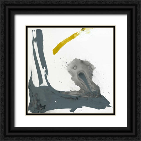 Minimal V Black Ornate Wood Framed Art Print with Double Matting by Jasper, Sisa