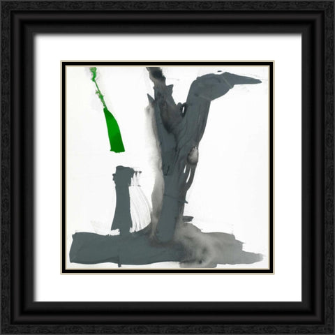 Minimal VI Black Ornate Wood Framed Art Print with Double Matting by Jasper, Sisa