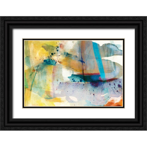 Deviation I Black Ornate Wood Framed Art Print with Double Matting by Jasper, Sisa