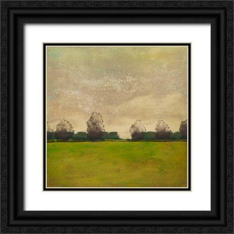 Treeline in the Field II Black Ornate Wood Framed Art Print with Double Matting by Altug, Mehmet