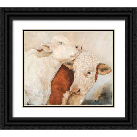My Place or Yours II Black Ornate Wood Framed Art Print with Double Matting by Winkler, Kathy