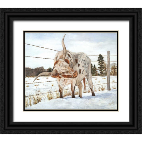 Itchin and a Scratchin I Black Ornate Wood Framed Art Print with Double Matting by Winkler, Kathy