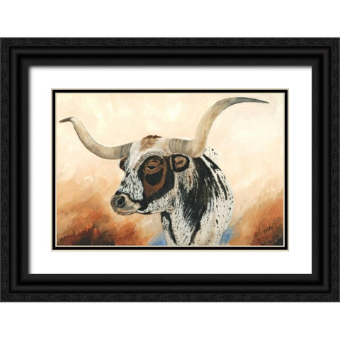 Wow II Black Ornate Wood Framed Art Print with Double Matting by Winkler, Kathy