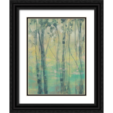 The Light in the Trees I Black Ornate Wood Framed Art Print with Double Matting by Goldberger, Jennifer