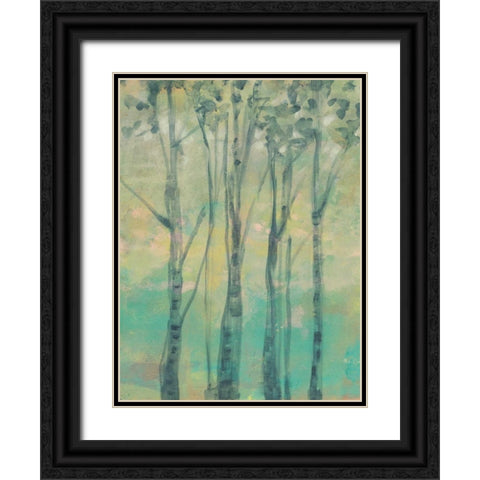 The Light in the Trees II Black Ornate Wood Framed Art Print with Double Matting by Goldberger, Jennifer