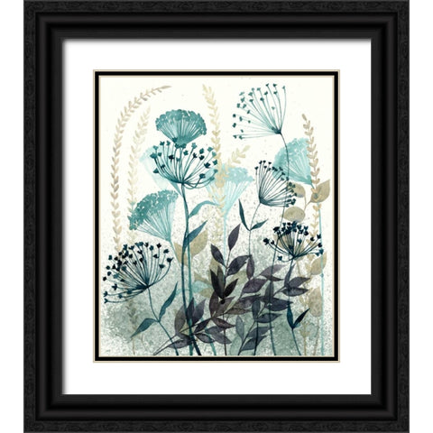 Allayed Floral I Black Ornate Wood Framed Art Print with Double Matting by Popp, Grace