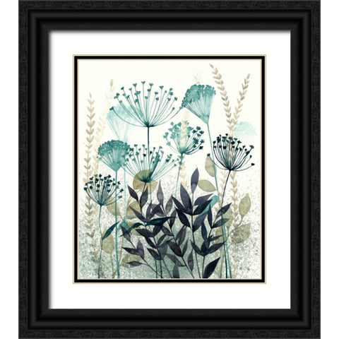 Allayed Floral II Black Ornate Wood Framed Art Print with Double Matting by Popp, Grace