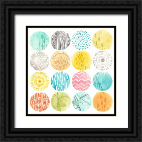 Pattern Pop II Black Ornate Wood Framed Art Print with Double Matting by Vess, June Erica