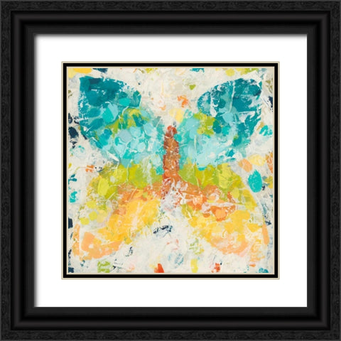 Prism Butterfly I Black Ornate Wood Framed Art Print with Double Matting by Vess, June Erica