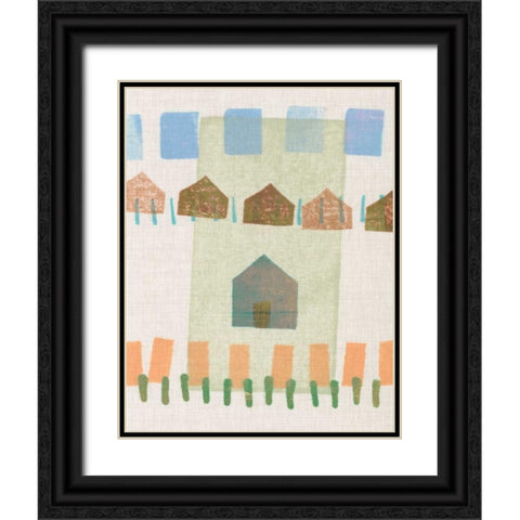 Abode II Black Ornate Wood Framed Art Print with Double Matting by Galapon, Nikki