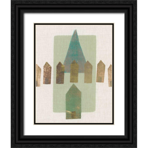 Abode III Black Ornate Wood Framed Art Print with Double Matting by Galapon, Nikki