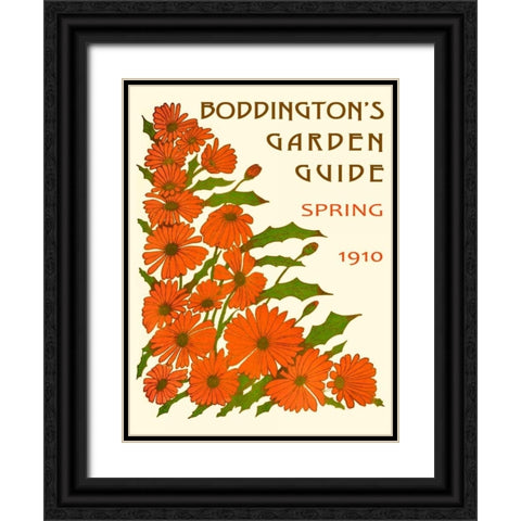 Boddingtons Garden Guide II Black Ornate Wood Framed Art Print with Double Matting by Vision Studio