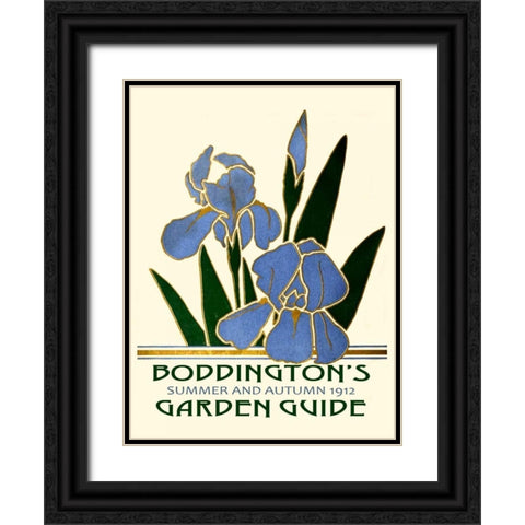 Boddingtons Garden Guide IV Black Ornate Wood Framed Art Print with Double Matting by Vision Studio