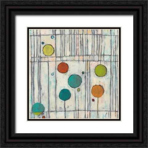 Arpeggio IV Black Ornate Wood Framed Art Print with Double Matting by Vess, June Erica