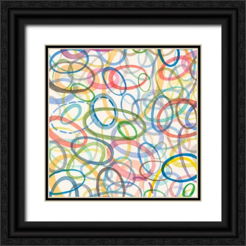 Oval Palette II Black Ornate Wood Framed Art Print with Double Matting by Galapon, Nikki