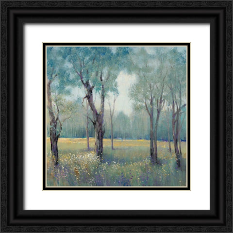 Morning Mist Black Ornate Wood Framed Art Print with Double Matting by OToole, Tim