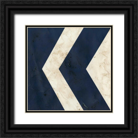 Seaside Signals VI Black Ornate Wood Framed Art Print with Double Matting by Vess, June Erica