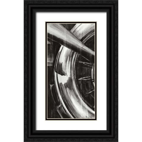 Vintage Propeller I Black Ornate Wood Framed Art Print with Double Matting by Harper, Ethan