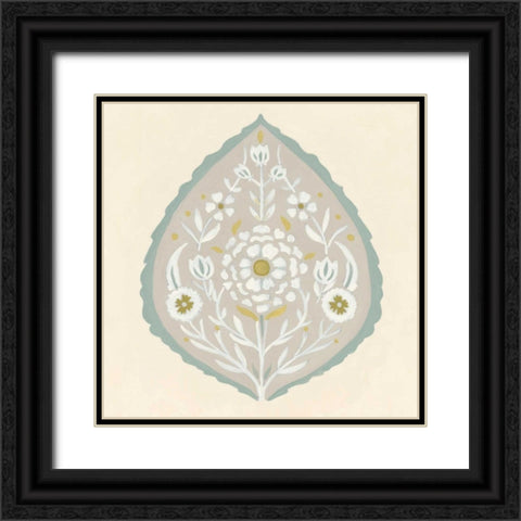 Floralia I Black Ornate Wood Framed Art Print with Double Matting by Vess, June Erica