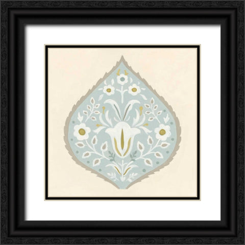 Floralia II Black Ornate Wood Framed Art Print with Double Matting by Vess, June Erica