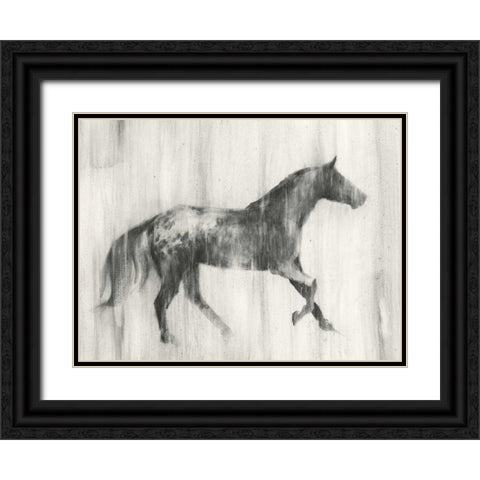 Appaloosa Study I Black Ornate Wood Framed Art Print with Double Matting by Harper, Ethan