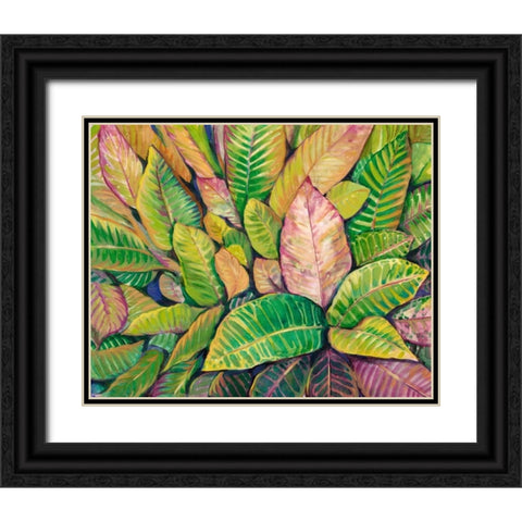 Tropical Close Up I Black Ornate Wood Framed Art Print with Double Matting by OToole, Tim