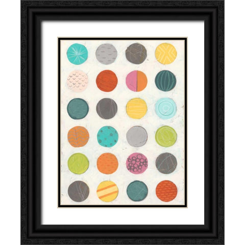Pattern Interaction III Black Ornate Wood Framed Art Print with Double Matting by Vess, June Erica