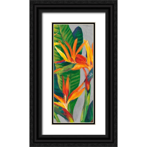 Bird of Paradise Triptych II Black Ornate Wood Framed Art Print with Double Matting by OToole, Tim