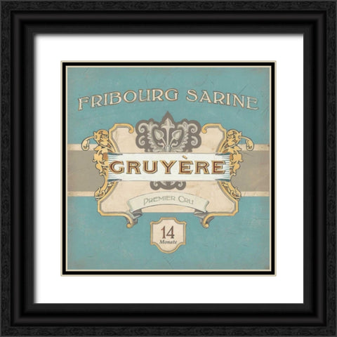 Nouveau Chevre III Black Ornate Wood Framed Art Print with Double Matting by Vess, June Erica