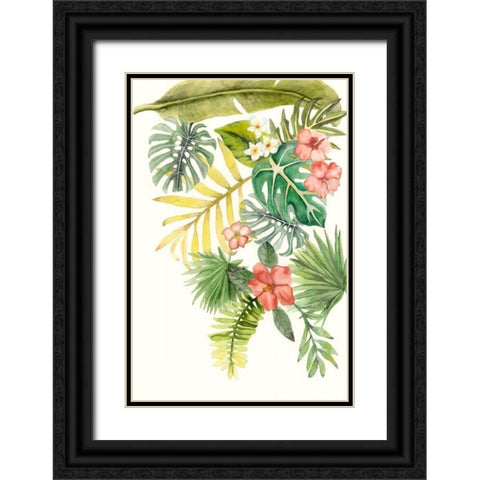 Soft Tropics I Black Ornate Wood Framed Art Print with Double Matting by McCavitt, Naomi