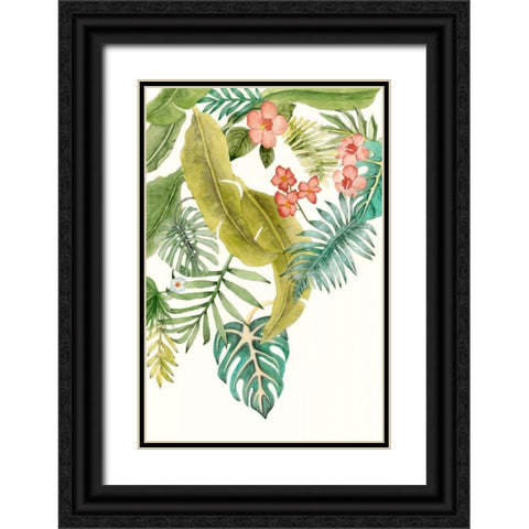 Soft Tropics II Black Ornate Wood Framed Art Print with Double Matting by McCavitt, Naomi