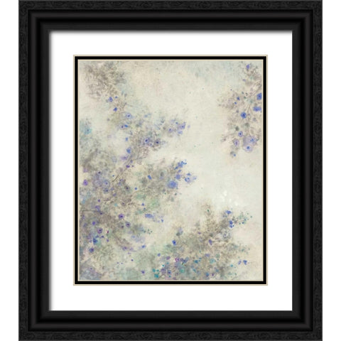 Twig Blossoms I Black Ornate Wood Framed Art Print with Double Matting by OToole, Tim