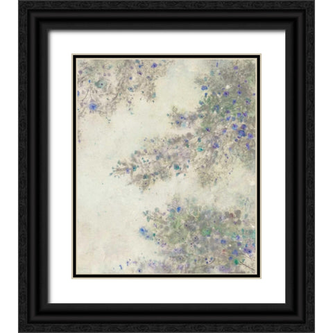 Twig Blossoms II Black Ornate Wood Framed Art Print with Double Matting by OToole, Tim