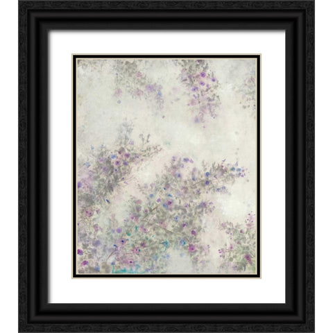 Twig Blossoms III Black Ornate Wood Framed Art Print with Double Matting by OToole, Tim