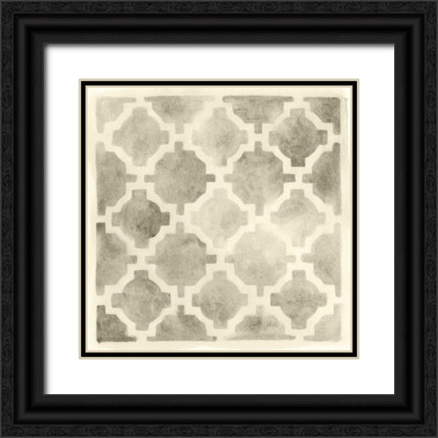 Neutral Impressions II Black Ornate Wood Framed Art Print with Double Matting by Vess, June Erica