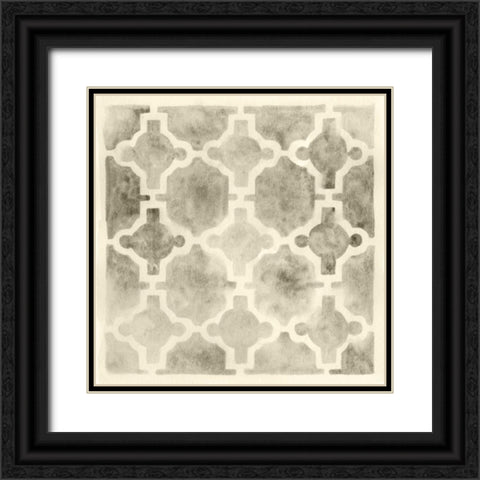 Neutral Impressions V Black Ornate Wood Framed Art Print with Double Matting by Vess, June Erica