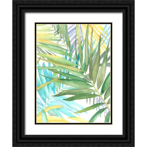Tropical Pattern II Black Ornate Wood Framed Art Print with Double Matting by Meagher, Megan