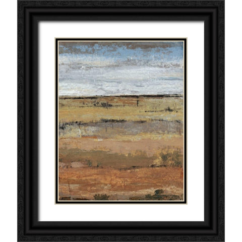 Field Layers II Black Ornate Wood Framed Art Print with Double Matting by OToole, Tim