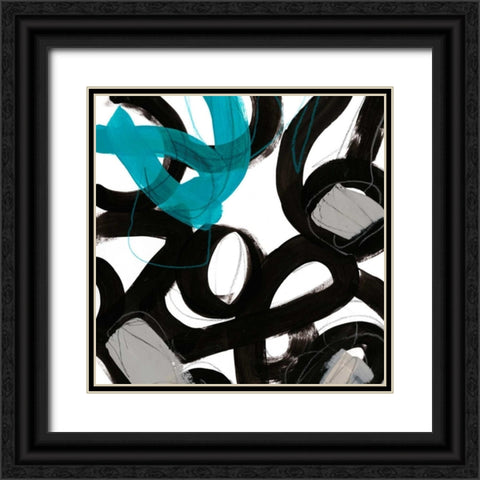 Chromatic Impulse III Black Ornate Wood Framed Art Print with Double Matting by Vess, June Erica