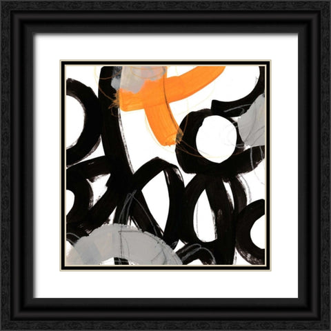 Chromatic Impulse VI Black Ornate Wood Framed Art Print with Double Matting by Vess, June Erica