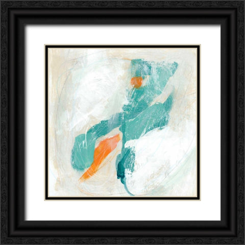 Tidal Current III Black Ornate Wood Framed Art Print with Double Matting by Vess, June Erica