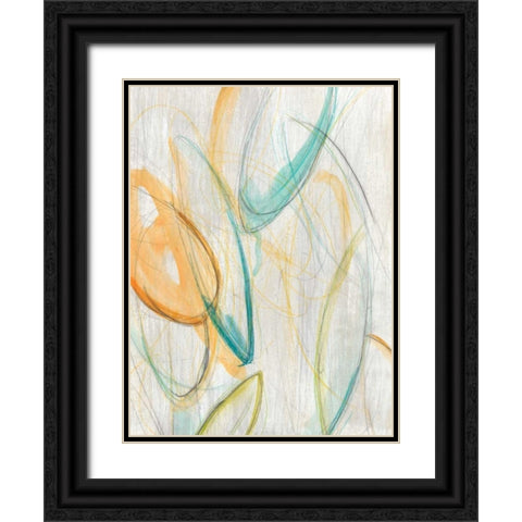 Centrifuge I Black Ornate Wood Framed Art Print with Double Matting by Vess, June Erica