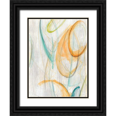 Centrifuge II Black Ornate Wood Framed Art Print with Double Matting by Vess, June Erica