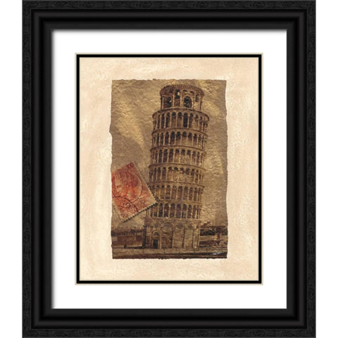 Travel Snapshots I Black Ornate Wood Framed Art Print with Double Matting by Butler, John