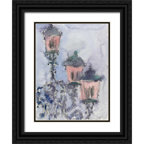 Venice Watercolors II Black Ornate Wood Framed Art Print with Double Matting by Dixon, Samuel