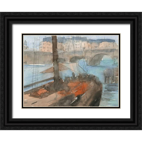 Venice Watercolors IV Black Ornate Wood Framed Art Print with Double Matting by Dixon, Samuel