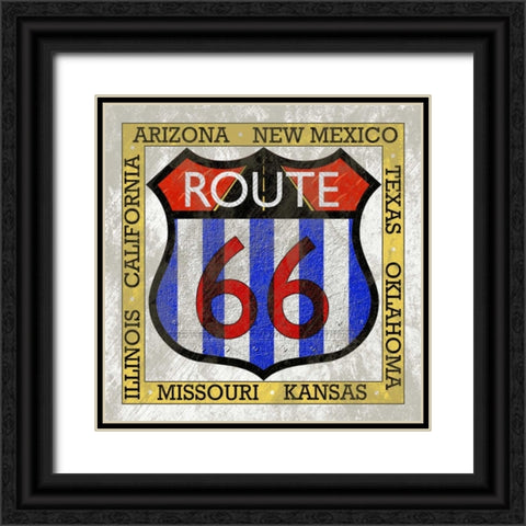 Garage Sign III Black Ornate Wood Framed Art Print with Double Matting by Studio W